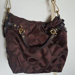 Coach Madison hobo/shoulder bag in chocolate brown